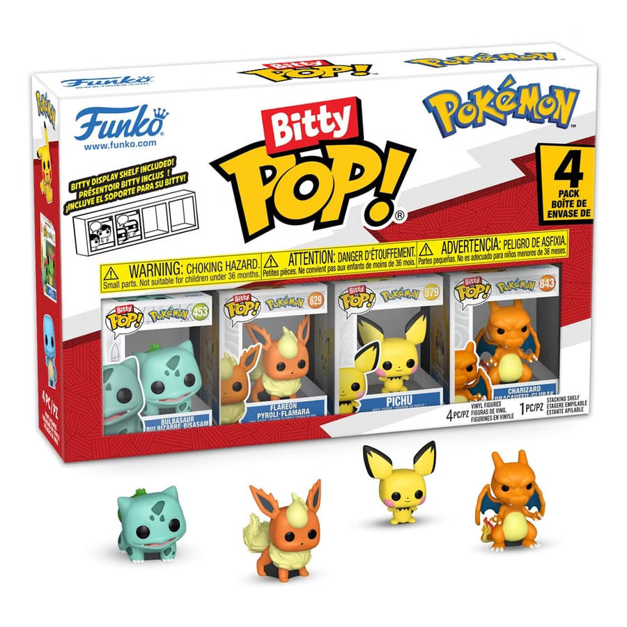 Funko - Bitty POP - Pokémon - Serie 3 - 4er pack