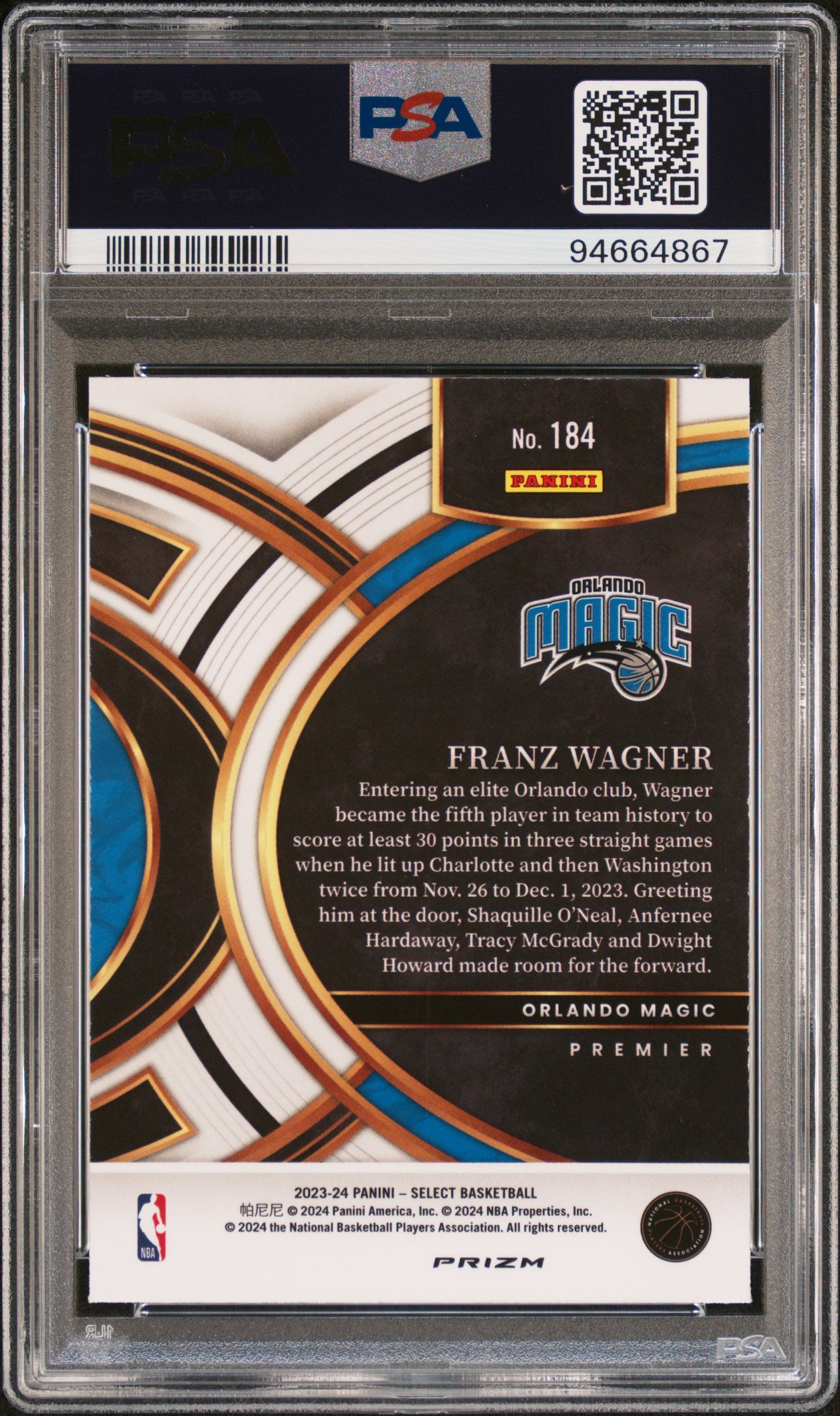 Franz Wagner PSA10 White Sparkle