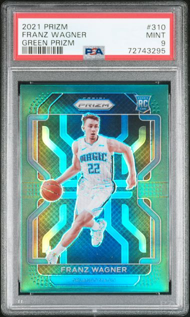 2021 PANINI PRIZM #310 FRANZ WAGNER GREEN PRIZM