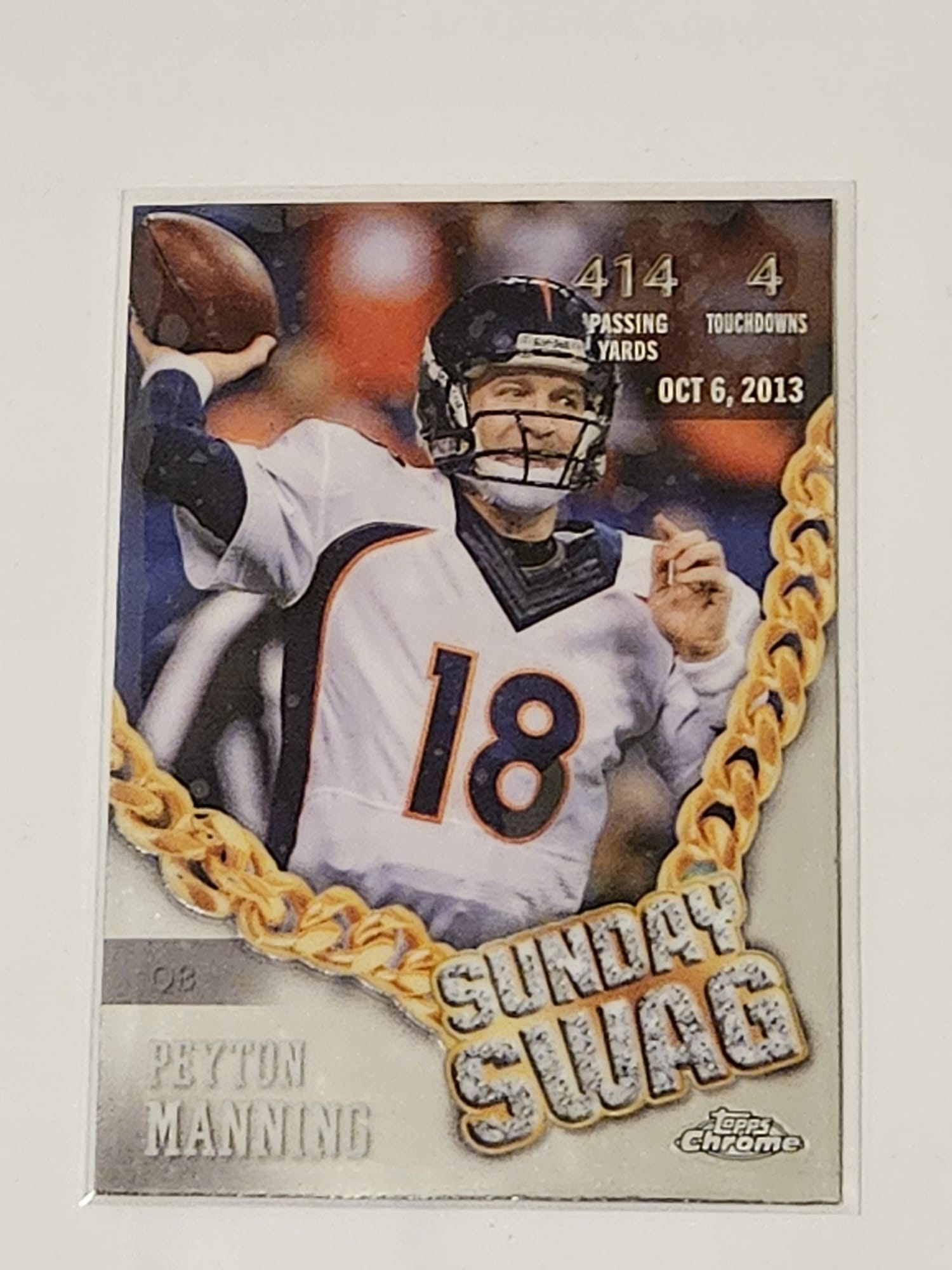Peyton Manning Denver SS-10 Sunday Swag
