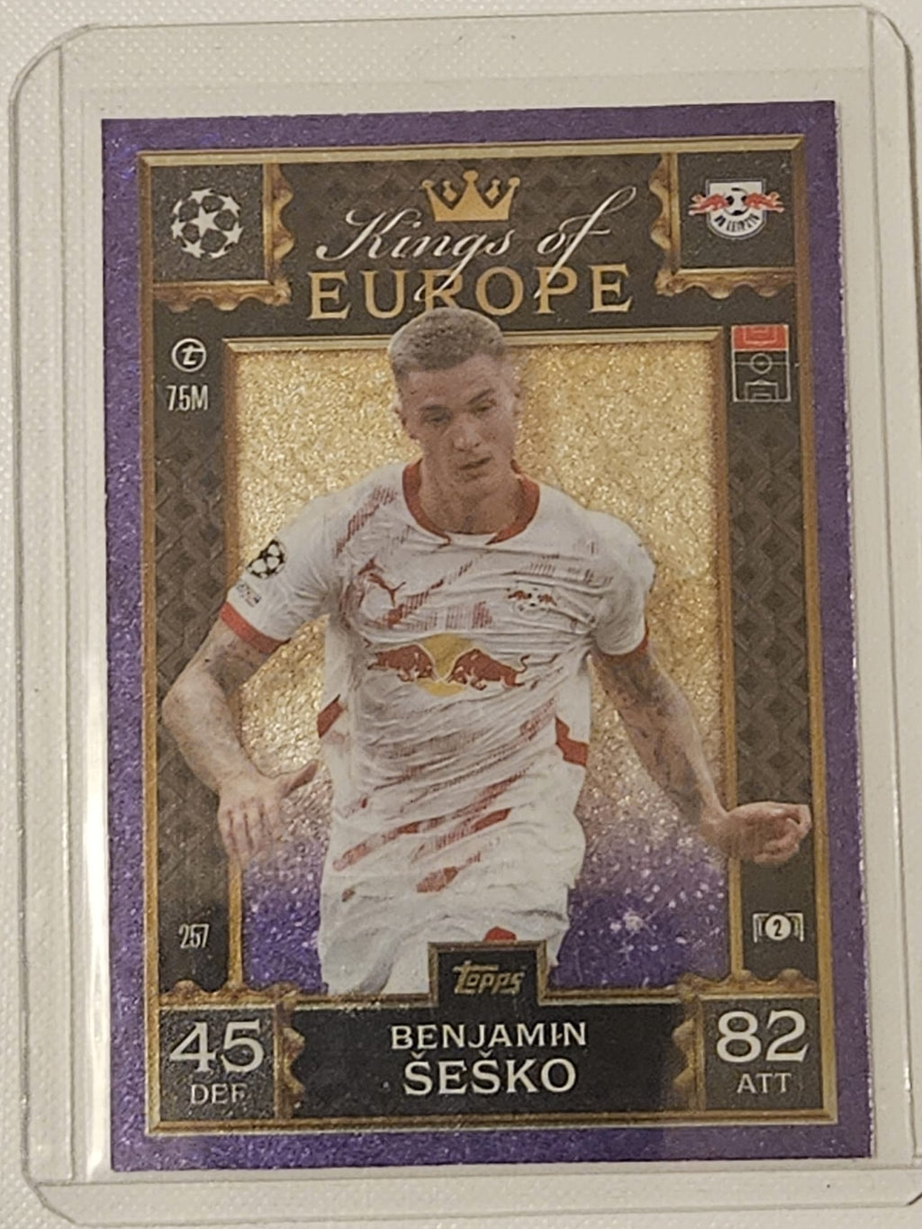 Benjamin Šeško Kings of Europe Topps Match Attax