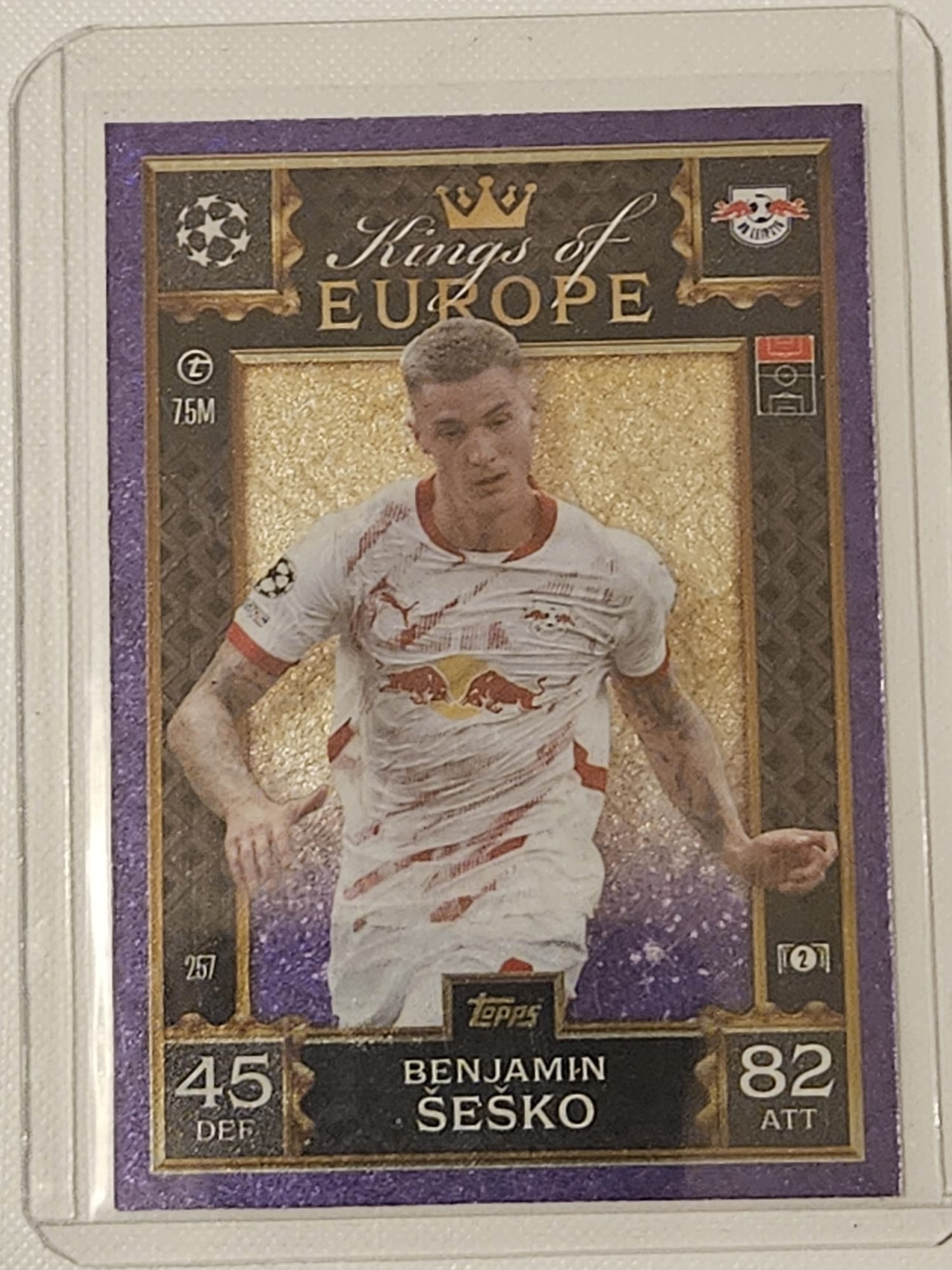 Benjamin Šeško Kings of Europe Topps Match Attax