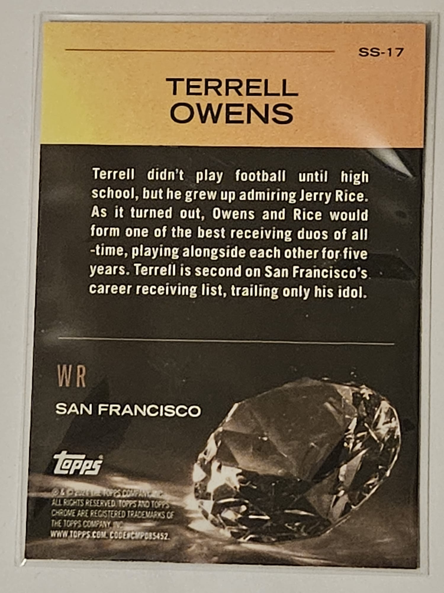 Terrel Owens SS-17 Sunday Swags