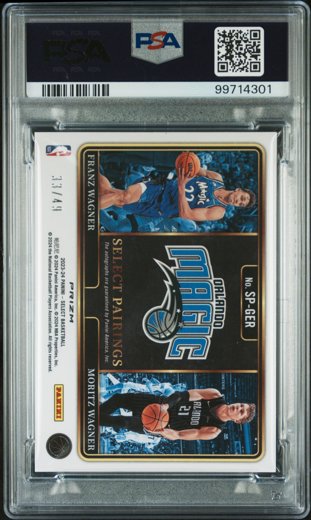 Wagner/Wagner PSA10 pairings signatures